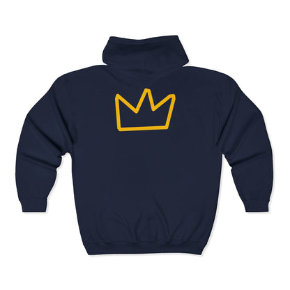 Trench Merch CrownUnisex Heavy Blend™ Full Zip Hooded Sweatshirt