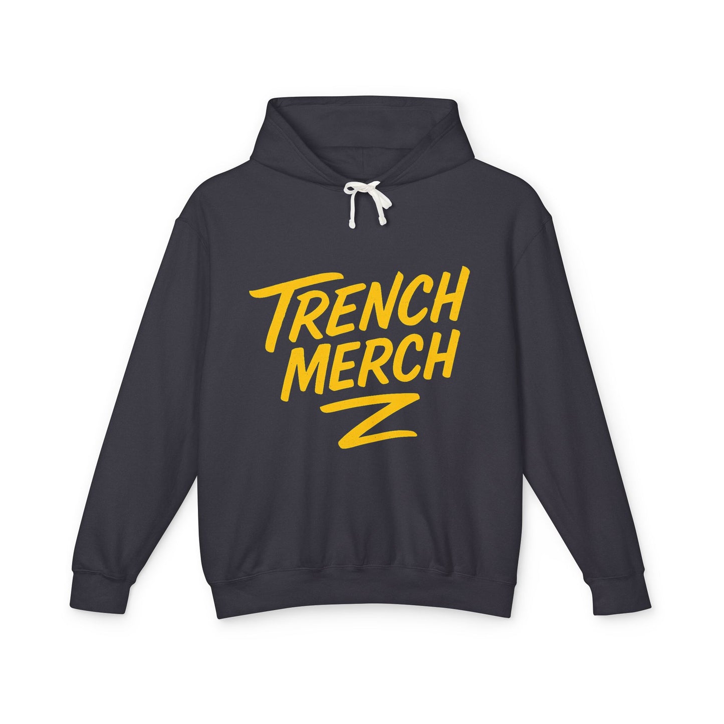 Trench Merch Unisex Lightweight Hooded Sweatshirt, Casual Streetwear, Spring Fashion, Gift for Friends, Layering Essential, Trendy Outfit