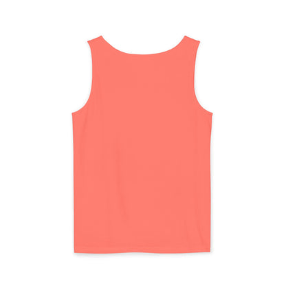 Unisex Garment-Dyed Tank Top with 4NBT Design, Summer Apparel, Casual Wear, Gift for Friends, Individual Expression Top