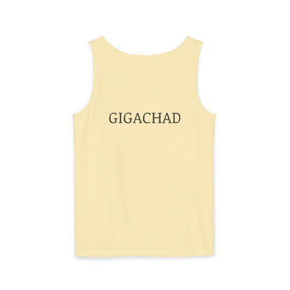 GIGA Unisex Garment-Dyed Tank Top, Summer Apparel, Funny Graphic Tee, Workout Wear, Unique Gift Idea, Casual Outfit