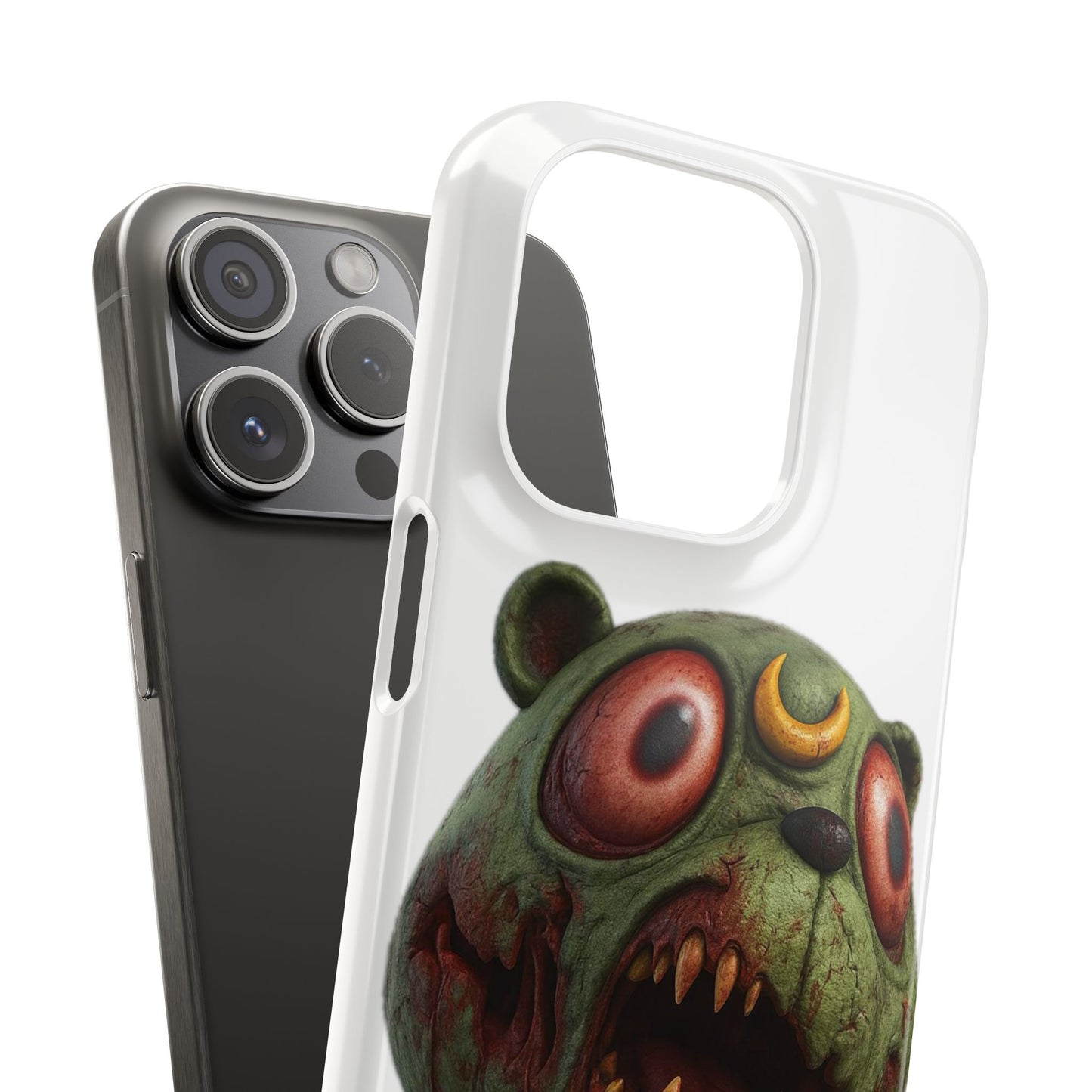 4NBT Zombie Bear Phone Case, Horror Snap Case, Cute but Spooky Accessory, Gift for Halloween, Unique Phone Cover