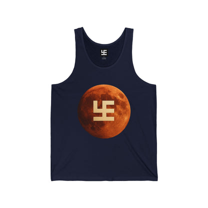 Swasticoin Moon Phase Unisex Jersey Tank | Trendy Moon T-Shirt | Graphic Tee for Parties, Summer Vibes, Festival Wear, Gift Idea