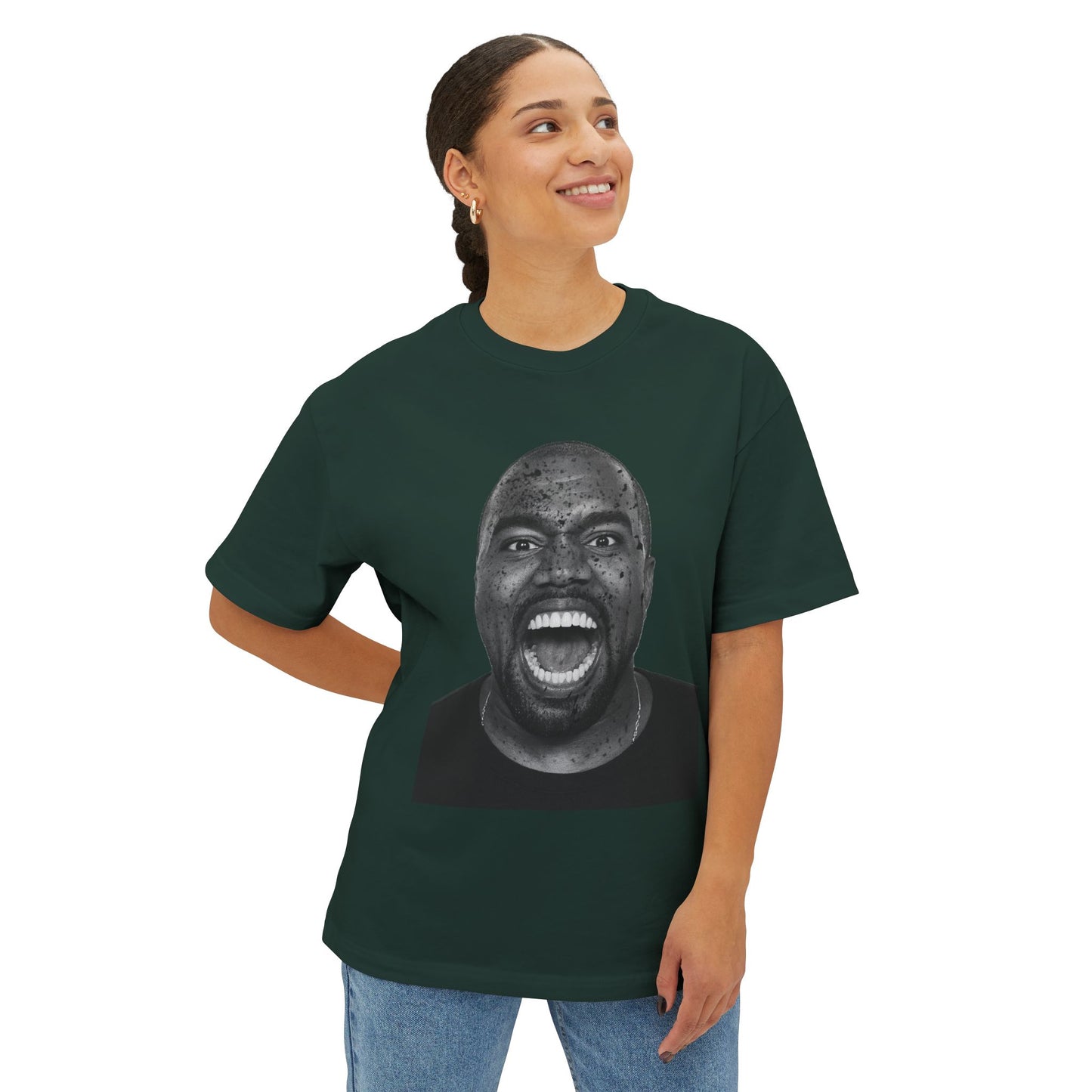 Ye Bold Expression Unisex Oversized Tee - Graphic T-Shirt for Music Lovers, Streetwear, Gift Idea, Casual Wear, Urban Style