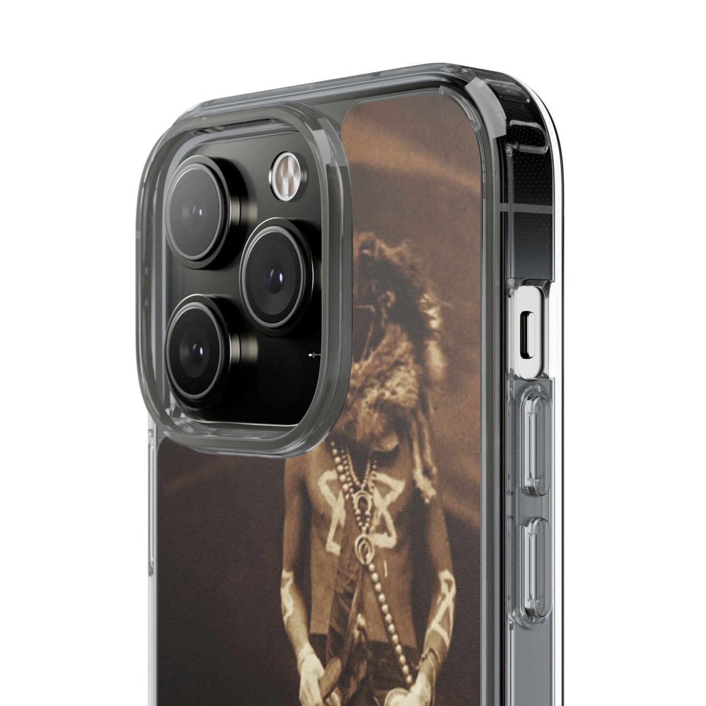 Vintage Spirit Animal Clear Phone Case, Eco-Friendly Cell Phone Cover, Unique Gift for Nature Lovers, Boho Style Mobile Accessory, [...]