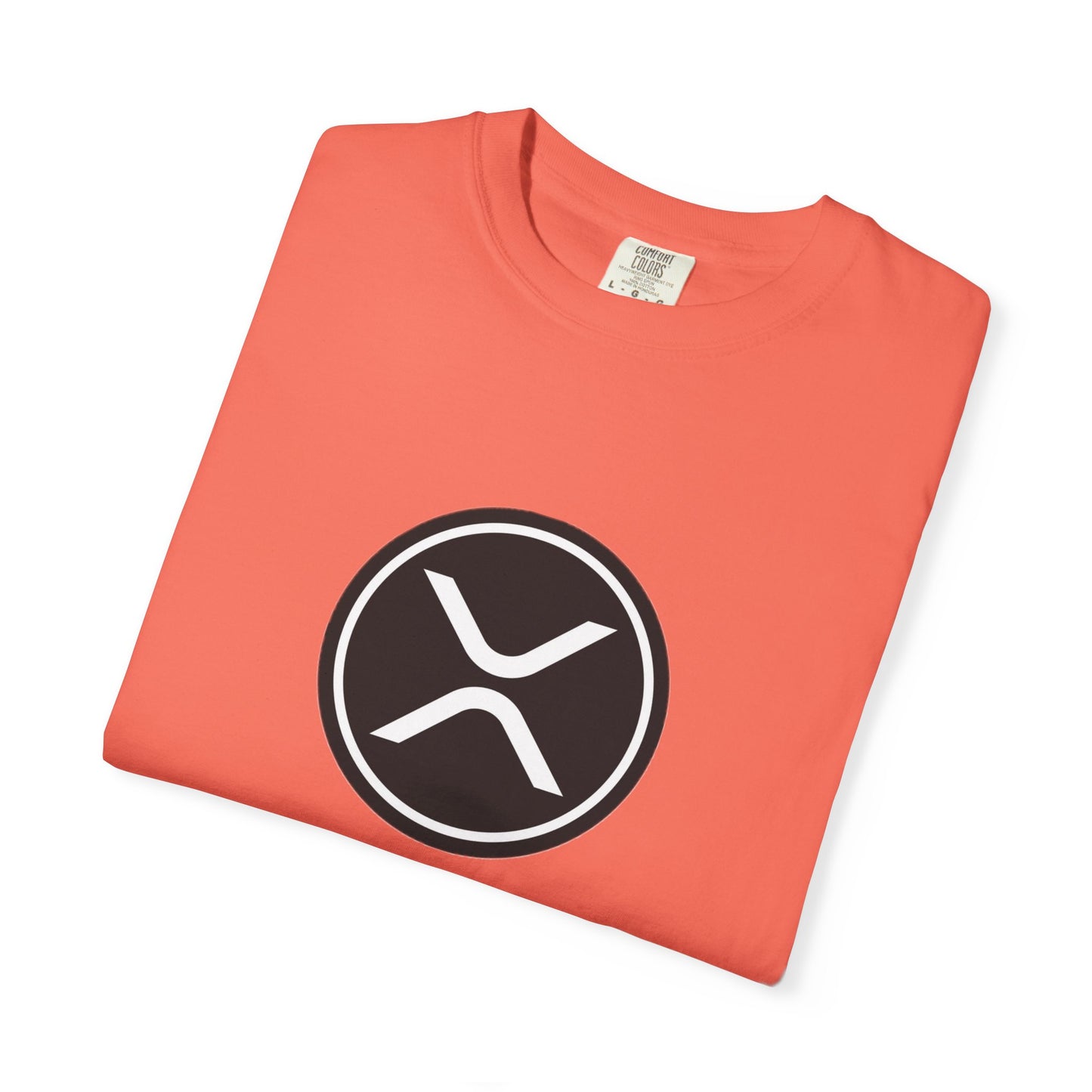 XRP Unisex Garment-Dyed T-Shirt with Minimalist Logo, Stylish Casual Wear, Perfect for Gifts, Everyday Comfort, Cool Streetwear