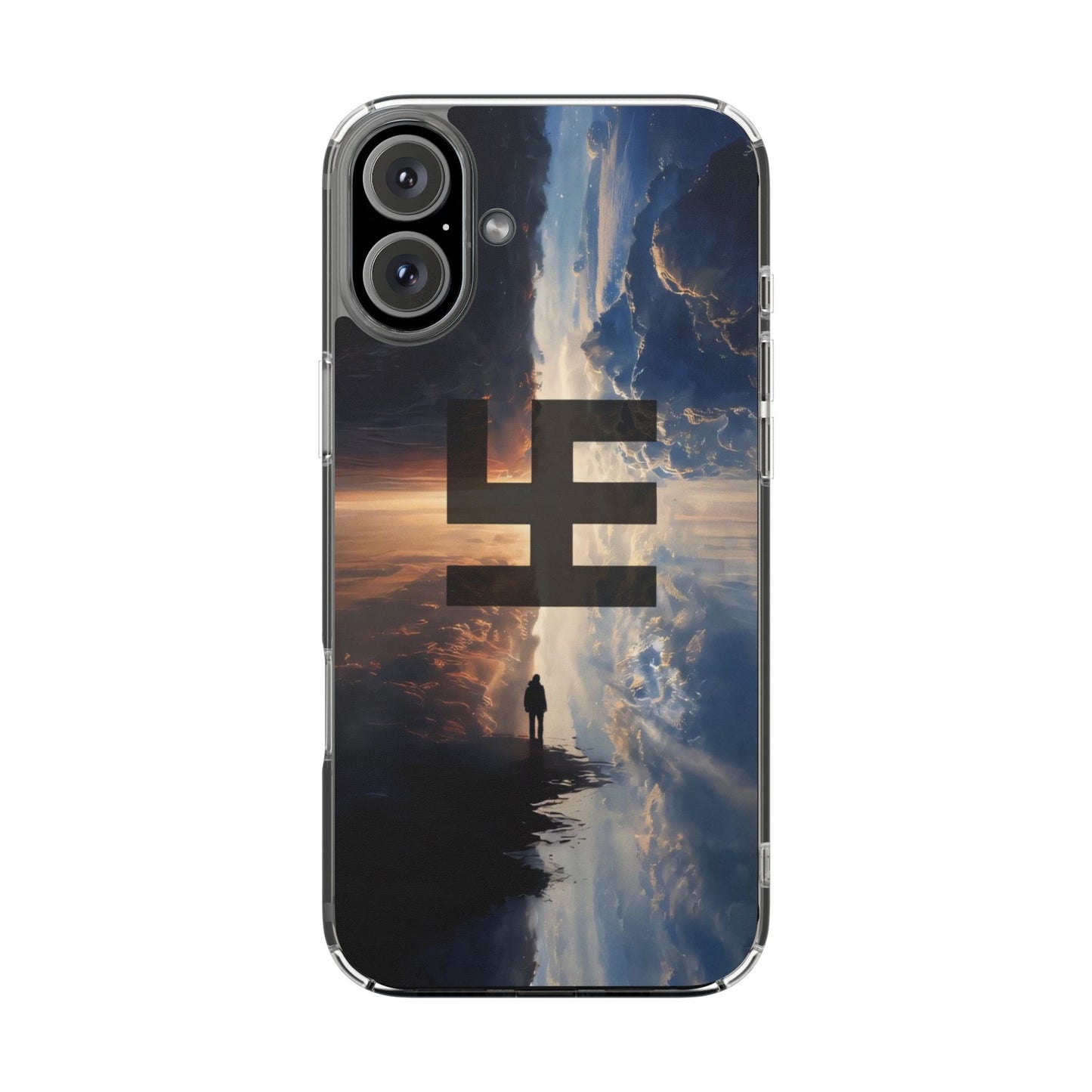 Swasticoin Nature-Themed Clear Phone Case, Unique Phone Cover with Scenic Design, Eco-Friendly Protection, Gift for Travelers, Custom Phone Accessory