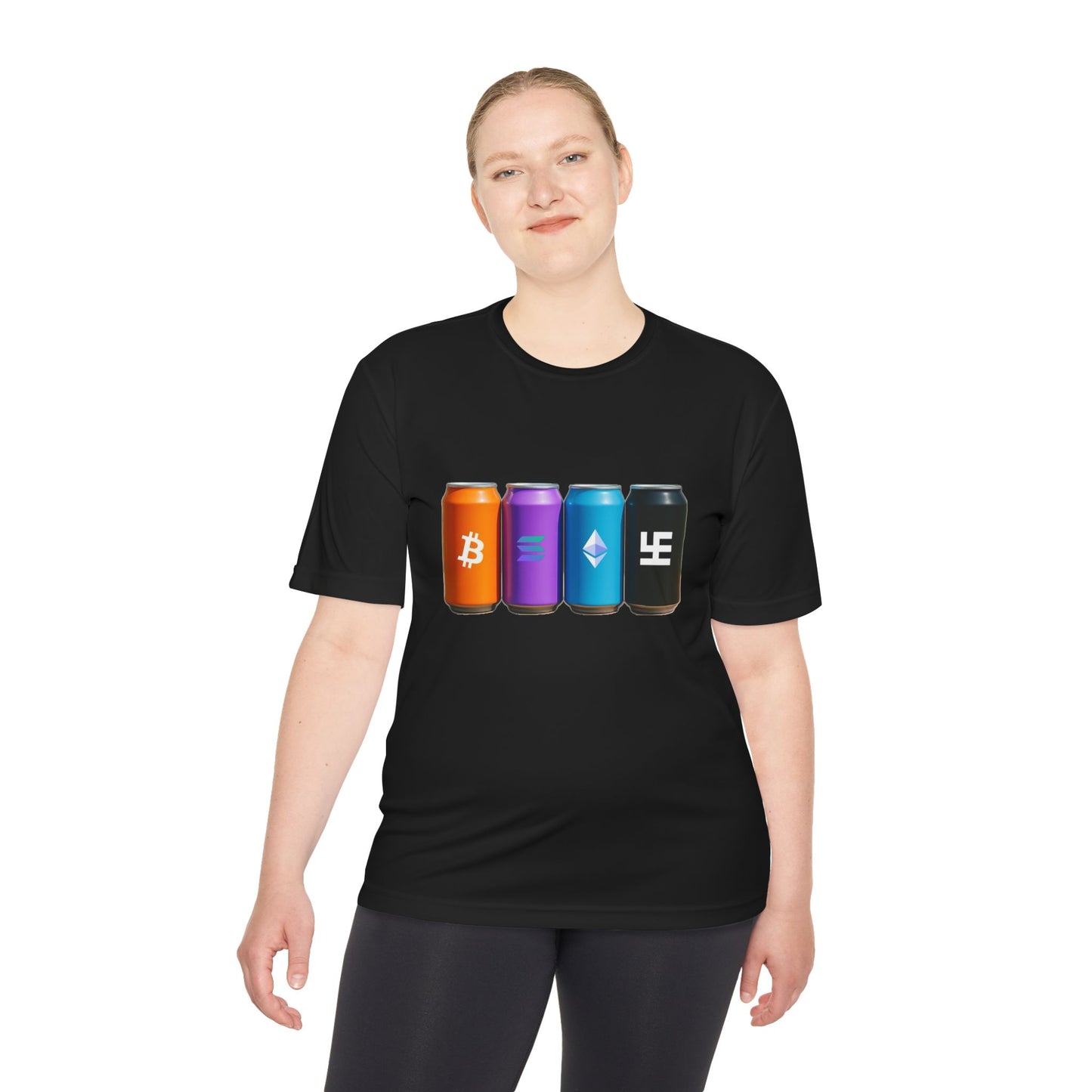 Swasticoin/Crypto Cans Unisex Moisture Wicking Tee, Perfect for Gamers, Crypto Enthusiasts, Gift for Tech Lovers, Casual Wear, Sports Shirt