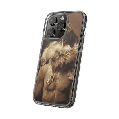 Yei Vintage Art Phone Case, Clear Case, Unique Gift for Art Lovers, Bohemian Style, Customizable Phone Cover, Trendy Accessories