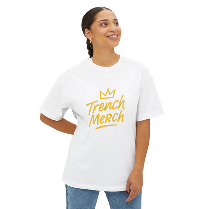 Trench Merch Oversized Boxy Tee | Unisex Casual T-Shirt | Streetwear Style | Perfect Gift for Fans | Everyday Comfort Tee