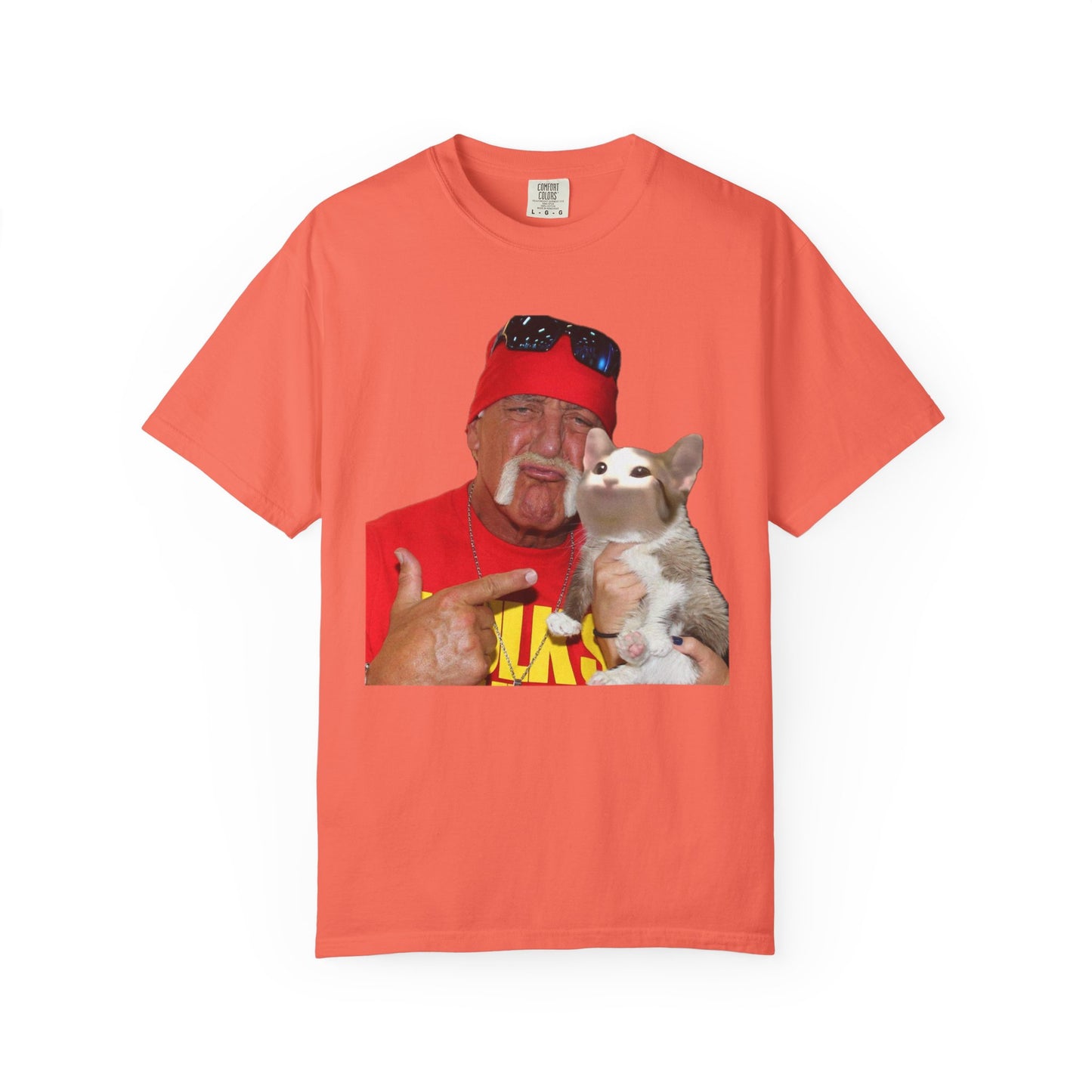 POPCAT Hilarious Unisex T-Shirt: Perfect for Dads, Pet Lovers, Gifts, Funny Apparel, Casual Wear, Cat Lovers