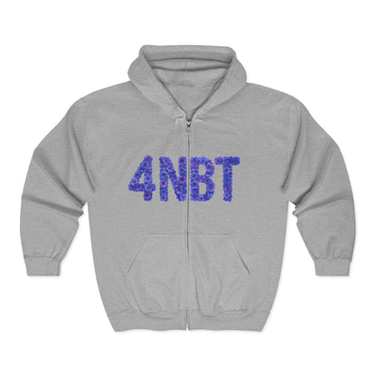 Colorful 4NBT Unisex Zip Hoodie | Casual Wear, Gift, Streetwear, Cozy Layering, Spring Fashion