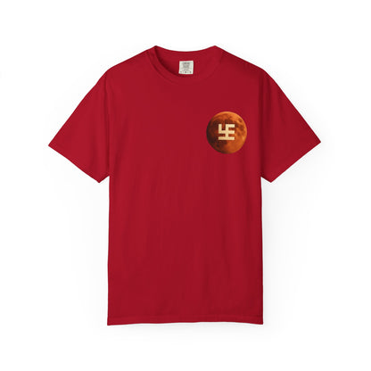 Swasticoin Cosmic Unisex T-Shirt with Moon Design, Perfect for Everyday Wear, Casual Outings, Gifts for Space Enthusiasts, and Eco-friendly Fashion