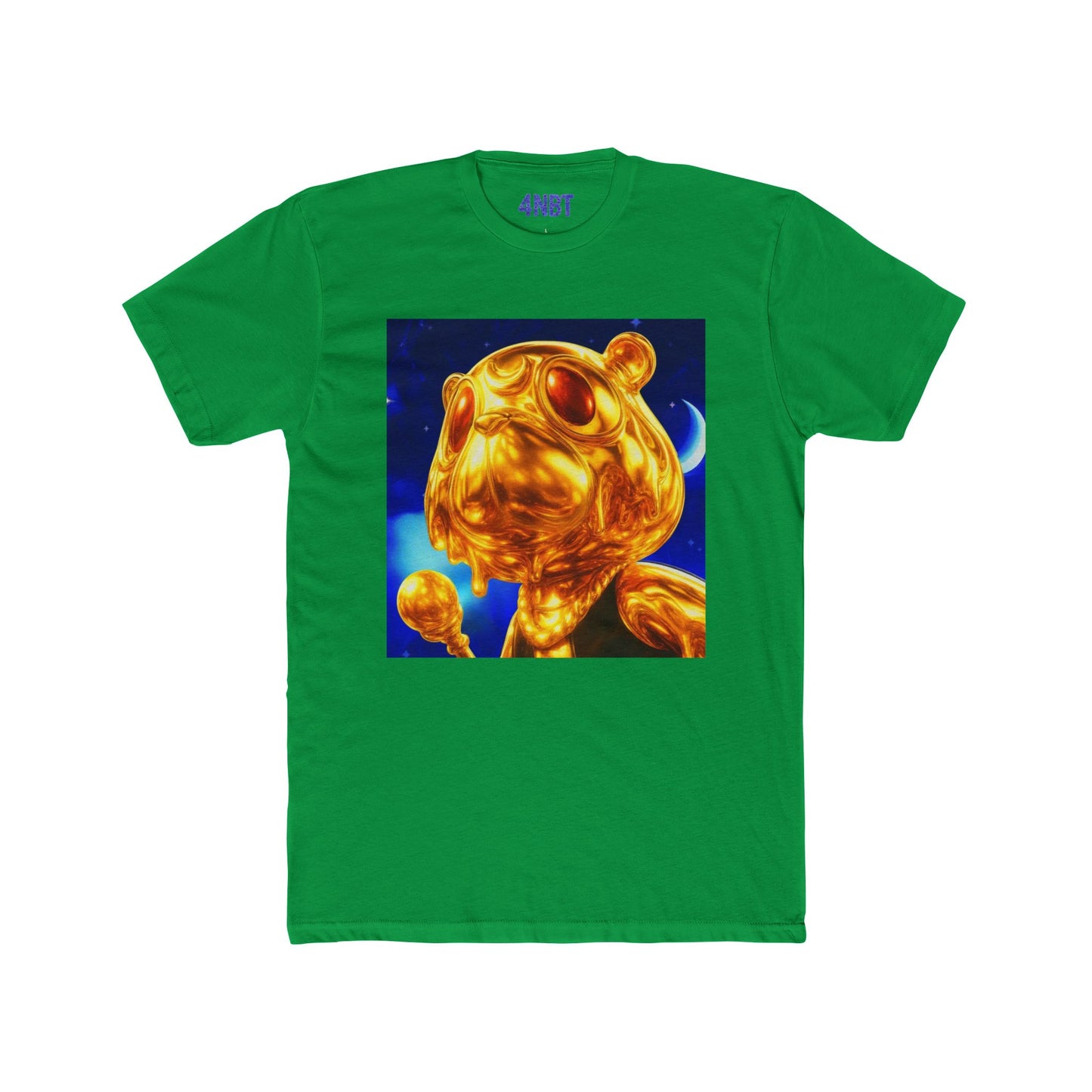 4NBT Golden Bear Unisex Crew Tee, Funky Graphic T-Shirt, Casual Streetwear, Unique Gift, Art Tee for Animal Lovers