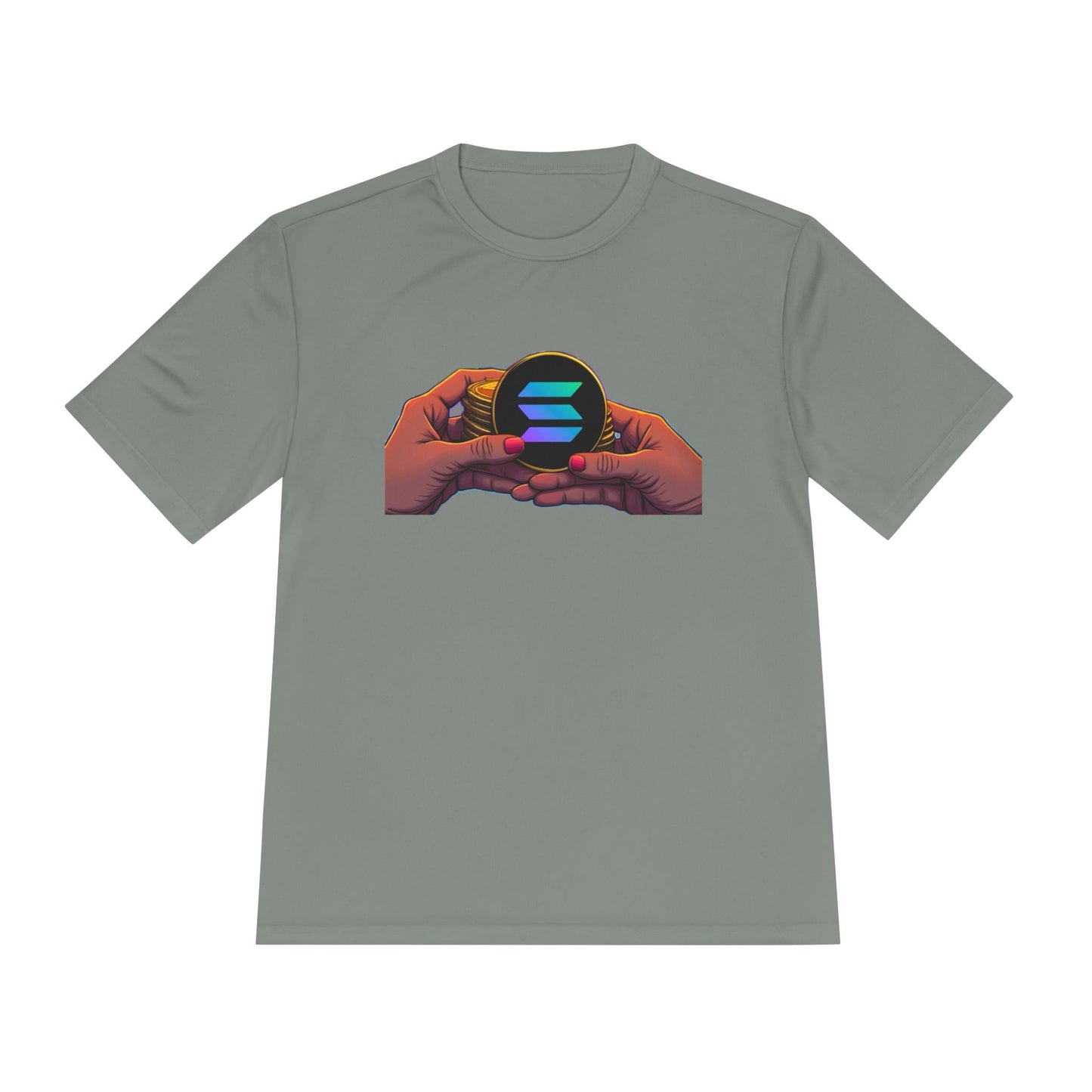 Unisex Moisture Wicking Tee featuring SOLANA & YZY designs, Perfect for Athletes, Casual Wear, Fitness Goals, Everyday Use, Sports Events