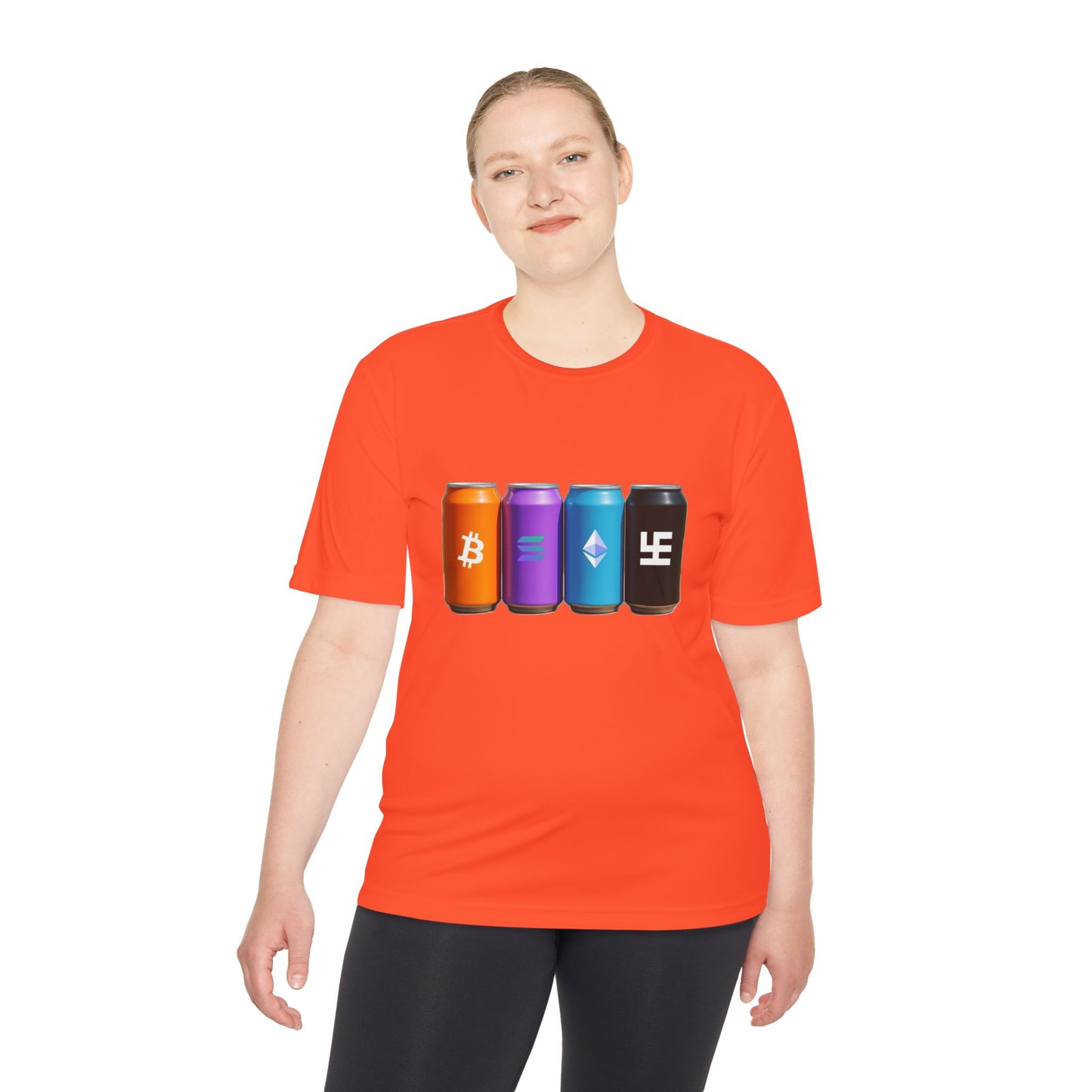 Swasticoin/Crypto Cans Unisex Moisture Wicking Tee, Perfect for Gamers, Crypto Enthusiasts, Gift for Tech Lovers, Casual Wear, Sports Shirt