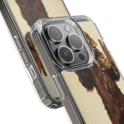 Yei Vintage Monster Clear Phone Case, Unique Phone Cover, Halloween Gift, Retro Style Case, Fun Accessories