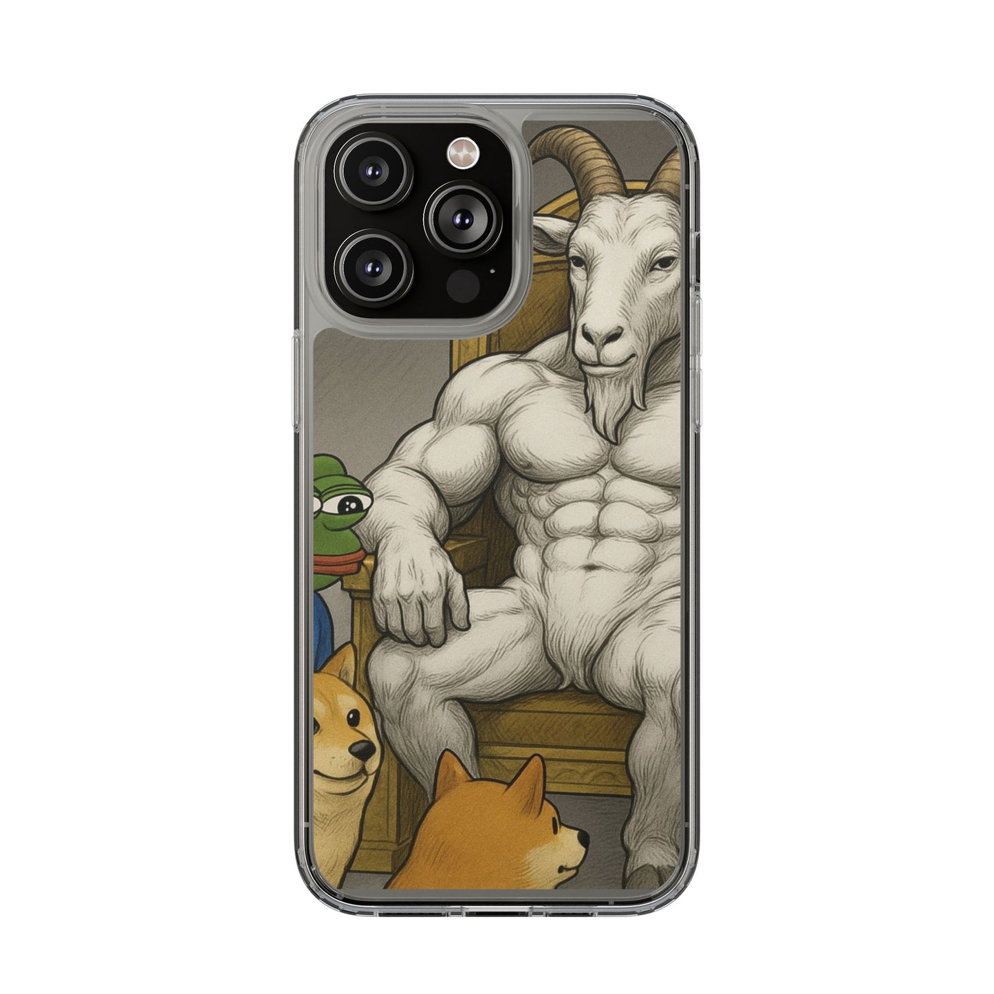 Whimsical Clear Phone Cases with Goat Design - Perfect Gift for Animal Lovers, Unique Phone Accessories, Fun Cell Phone Cases, Quirky [...]