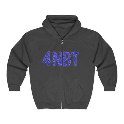 Colorful 4NBT Unisex Zip Hoodie | Casual Wear, Gift, Streetwear, Cozy Layering, Spring Fashion