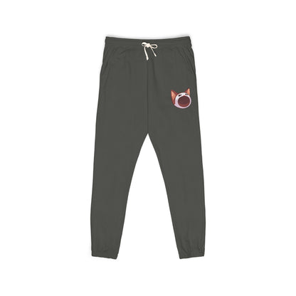 POPCAT Cozy Fleece Sweatpants, Comfortable Lounge Pants, Gift for Cat Lovers, Relaxing Home Wear, Unisex Joggers