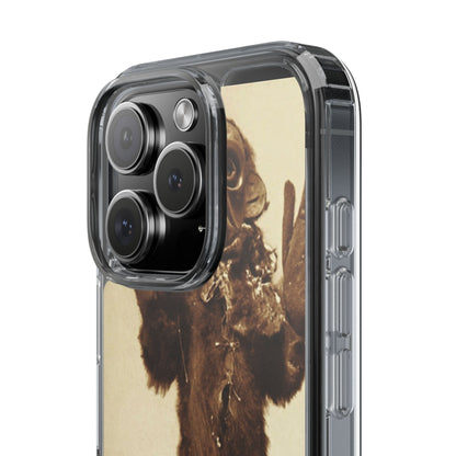 Yei Vintage Monster Clear Phone Case, Unique Phone Cover, Halloween Gift, Retro Style Case, Fun Accessories