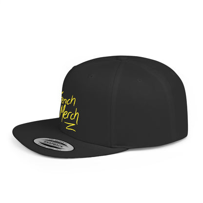Trench Merch Trendy Flat Bill Snapback Hat, Cool Streetwear Cap for Casual Outings, Outdoor Events, Festivals, Unique Gift for Hip-Hop Fans