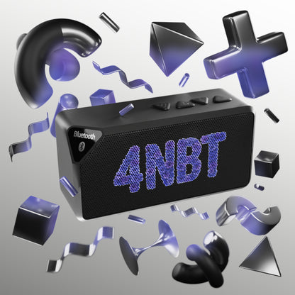 4NBT Jabba Bluetooth Speaker, Portable Wireless Speaker, Music on the Go, Compact Speaker for Parties, Gift for Tech Lovers