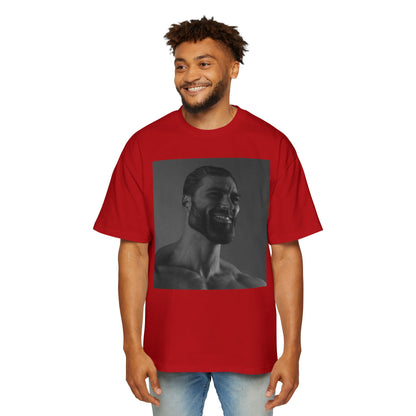 GIGA Men's Heavy Oversized Tee | Casual Streetwear Shirt, Graphic Tee, Gift for Him, Unisex Style, Trendy Apparel