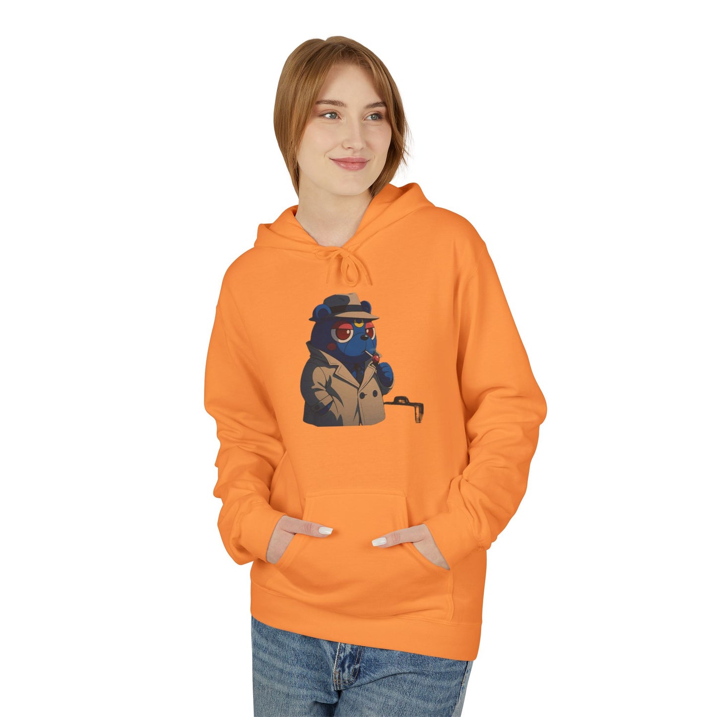4NBT Fleece Hoodie with Fun Graphic, Cool Streetwear, Unisex Apparel, Unique Gift for Gamers, Trendy Layering Piece