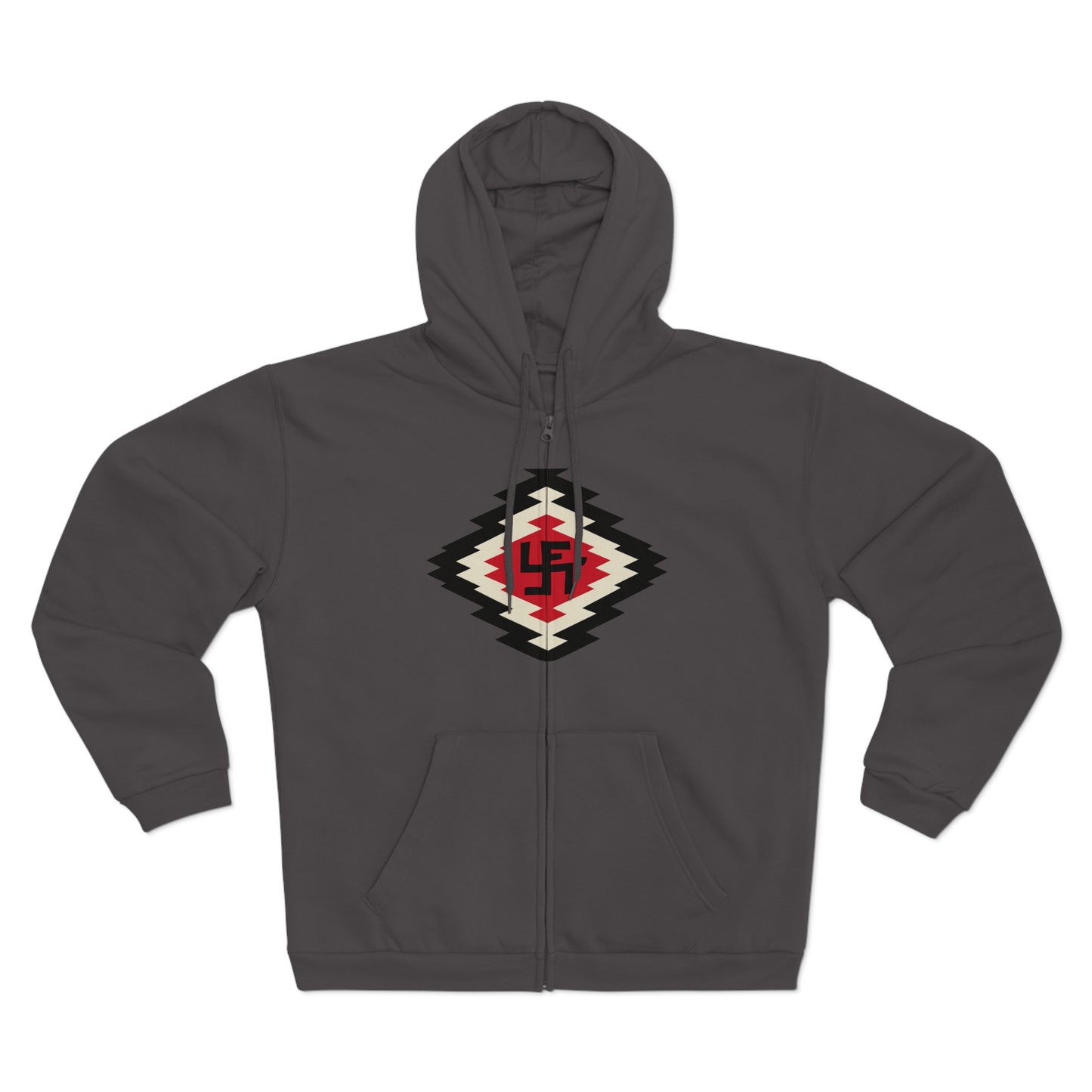 Yei Navajo Inspired Unisex Hooded Zip Sweatshirt, Cozy Layering, Gift for Him/Her, Fall/Winter Fashion, Boho Style, Casual Wear